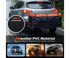 Promotions Cargo dėžė 129x42x45 cm Oranžinė Juoda PVC Sulankstoma Atspari vandeniui Saugykla