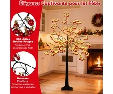 Promotions Dirbtinė Kalėdų eglutė, 150 cm, Raudona