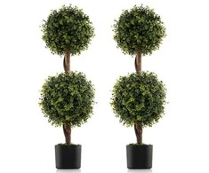 Promotions Dirbtinės topiarinės rutulio formos medeliai, 90,2 cm aukščio, žali
