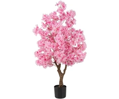 Promotions Dirbtinis vyšnios žiedų medis 15x13x118 cm rožinės spalvos audinio žiedas