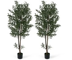 Promotions Dirbtinių alyvmedžių rinkinys, 2 vnt., 180 cm, žalia, audinio lapai