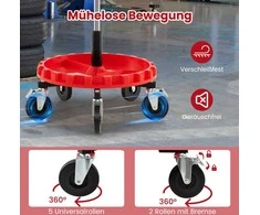 Promotions Dirbtuvių mobili kėdutė, 56x71-83 cm, Raudona