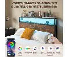 Lova Promotions Dviejų lovų rėmas, 216x144x102 cm, Rudas