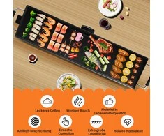 Promotions Elektrinė kepimo keptuvė, 90x23 cm, juoda