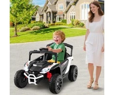 Promotions Elektrinis automobilis, vaikų 12V elektrinis UTV sunkvežimis, baltas