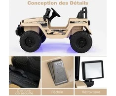 Promotions Elektrinis važiuojamas automobilis, 114x78x67 cm, juodas