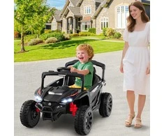 Promotions Elektrinis automobilis, vaikiškas 12V elektrinis UTV sunkvežimis, juodas