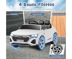 Promotions Elektrinis vaikiškas automobilis, Audi SQ8, 12V, baltas