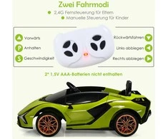 Promotions Elektrinis automobilis, Lamborghini, 108x64x41 cm, žalias