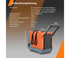Promotions Elektrinis drėgmės surinkėjas, 34x57x47 cm, Oranžinis