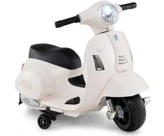 Promotions Elektrinis motociklas, Vespa vaikams licencijuotas, 6V, baltas