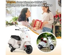 Promotions Elektrinis motociklas vaikams, 101x46x75 cm, baltas, paspiriama žaislinė transporto priemonė