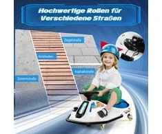 Promotions Elektrinis paspirtukas kartingas, 90x56x40 cm, baltas mėlynas