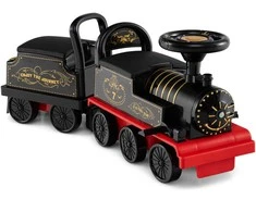 Promotions Elektrinis paspirtukas-traukinys su vagonu, 87,5x21,5x35,5 cm, juodas, su daiktų laikymo vieta