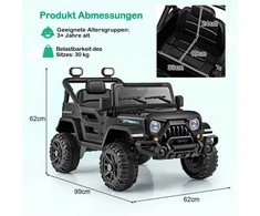 Promotions Elektrinis vaikiškas automobilis, 99x62x62 cm, raudonas