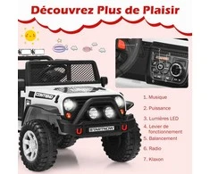 Promotions Elektrinis vaikiškas automobilis, 115,5x73,5x72,5 cm, juodas