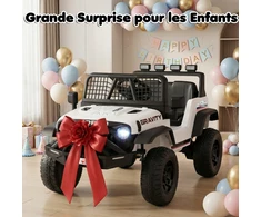 Promotions Elektrinis vaikiškas automobilis 97x61,5x58 cm baltas, su baterija