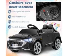 Promotions Elektrinis vaikiškas automobilis, Audi SQ8, 98x49x43 cm, Juodas