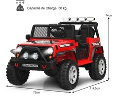 Promotions Elektrinis vaikiškas automobilis, 115,5x73,5x72,5 cm, juodas