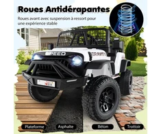 Promotions Elektrinis vaikiškas automobilis 97x61,5x58 cm baltas, su baterija
