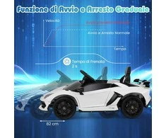 Promotions Elektrinis žaislinis automobilis, licencijuotas Lamborghini, 107x64x46 cm, raudonas