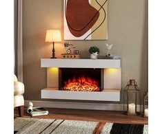 Promotions Elektrinė židinys, 82x20.6x41.8 cm, Balta