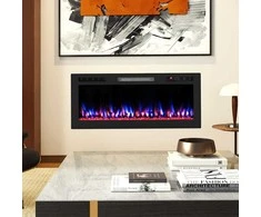 Promotions Elektrinis židinys, 91,4x10x46 cm, juodas