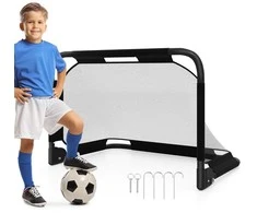 Promotions Futbolo vartai, 91x62x62 cm, juodi, sulankstomi