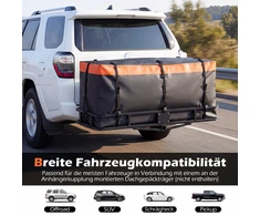Promotions Galinis bagažo dėžė 146x61x51 cm Oranžinė Juoda PVC Atspari vandeniui Sulankstoma Saugykla