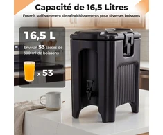 Promotions Gėrimų dozatorius 46x30x51 cm juodas izoliuotas indas