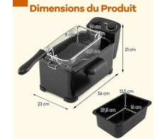 Promotions Giliai keptuvė 56x23x21 cm Juodas metalas