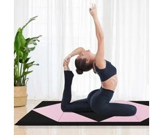 Promotions Sulankstoma gimnastikos kilimėlis, 240x117x5 cm, juoda ir rožinė