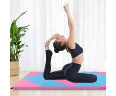 Promotions Gimnastikos kilimėlis, 240x117x5 cm, rožinės ir mėlynos spalvos