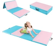 Promotions Gimnastikos kilimėlis, 243,8x121,9x5,1 cm, mėlynas, sulankstomas