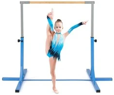 Promotions Gimnastikos skersinis, 195x121x85-145 cm, mėlynas, metalinis rėmas