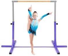 Promotions Gimnastikos skersinis, 195x121x85-145 cm, violetinė, reguliuojamas metalinis rėmas