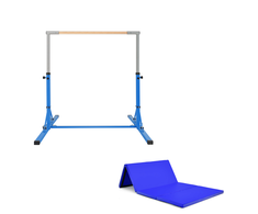 Promotions Gimnastikos skersinis ir kilimėlis, 136x172x90-150 cm, mėlyna, sulankstoma metalinė sporto įranga