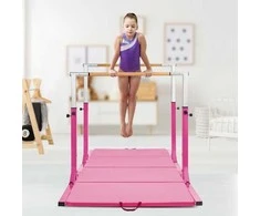 Promotions Gimnastikos treniruočių lygiagretūs strypai, 251,5x132x139,7 cm, violetinės spalvos