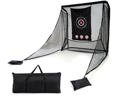 Promotions Golf treniruočių tinklas 213x94,5x225 cm Juodas Metalas Audinys