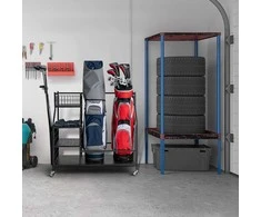 Promotions Golfo krepšio organizatorius, 95.3x39.4x94 cm, Juodas