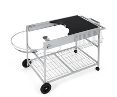 Promotions Grilio stalas 141x62,2x80 cm Juodas metalas Lauko