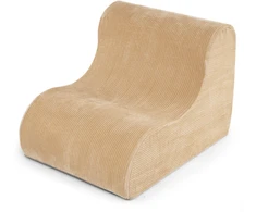 Promotions Grindų sofa 100x78x69,5 cm smėlio spalvos koralinio fliso