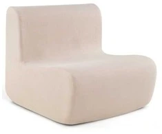 Promotions Grindų sofa-fotelis, 84x82x69 cm, smėlio spalvos, veliūro apmušalas