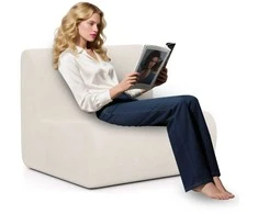 Promotions Grindų sofa-fotelis, 84x82x69 cm, smėlio spalvos, veliūro apmušalas
