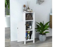 Promotions Grindų spintelė, 30x30x80 cm, balta, reguliuojama MDF