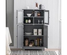 Promotions Grindų spintelė su durelėmis ir reguliuojama lentyna 58x30x109 cm juoda
