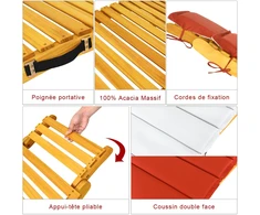 Promotions Gultas su pagalvėle 190x55x52 cm natūrali/kremiškai balta/raudona