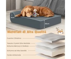 Promotions Ortopedinė naminių gyvūnėlių lova, 100x81x31 cm, pilka
