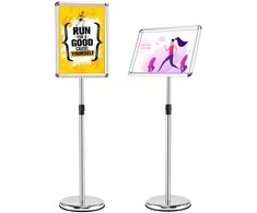 Promotions Informacinis stovas, aukščio reguliavimas, 89,5x33x24 cm, juodas