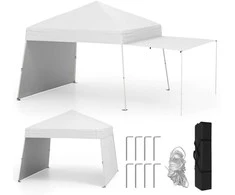 Promotions Iškilimo palapinė su stogu, 426.7x280.4x252.9 cm, balta